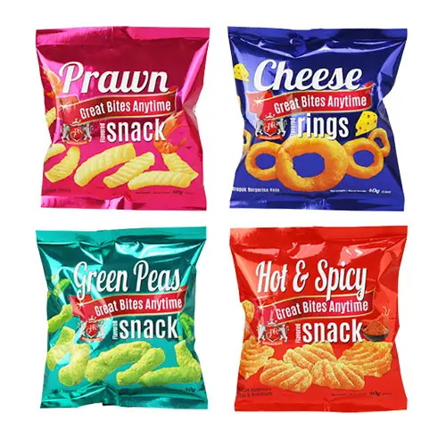 Custom Printed Flexible Packaging for Snack & Extruded Food Products