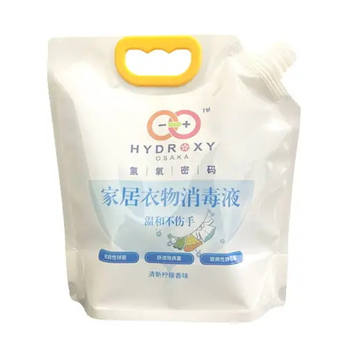 Custom Heavy-Duty Spout Pouches with Integrated Handles for Liquid Household Products
