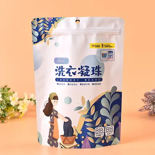 Zipper-Seal Stand-Up Pouch for Premium Laundry Beads